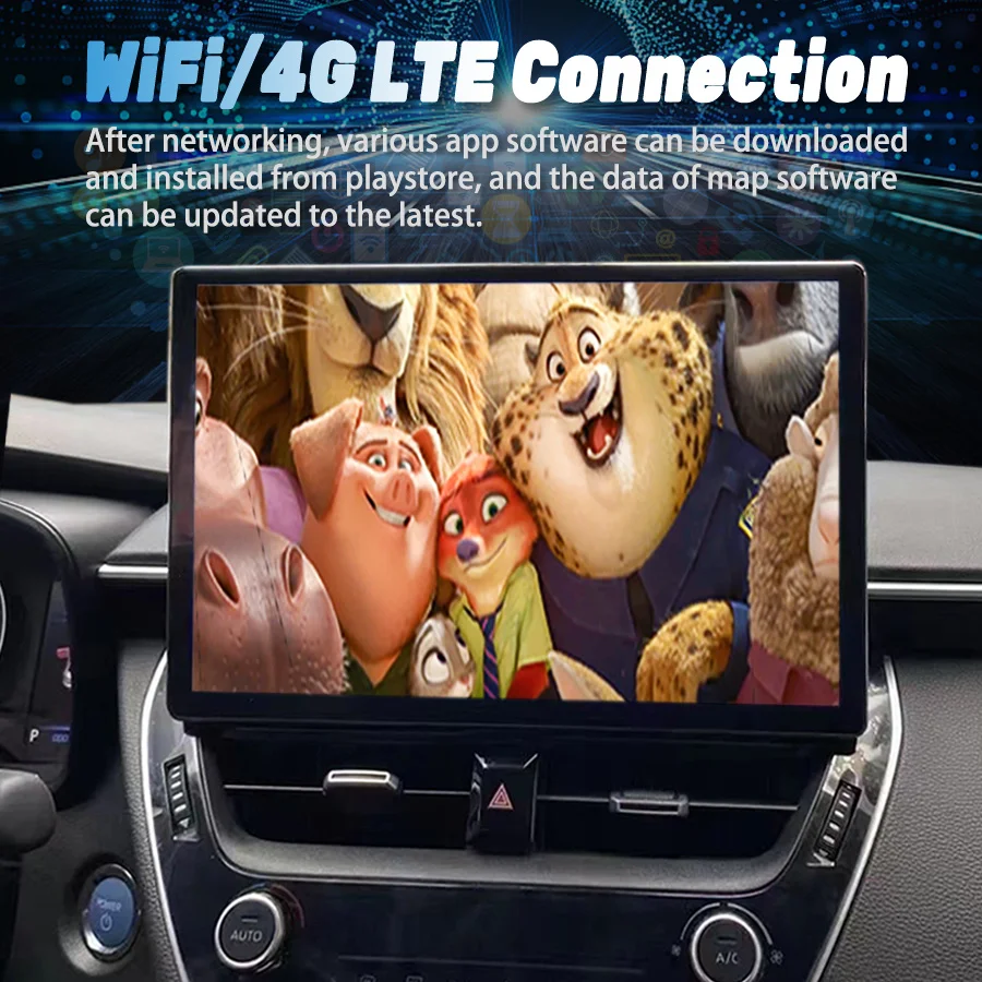 13 3 'ɲK Android 14 экран для TOYOTA Corolla 2021 2022 гибридная стерео Автомагнитола