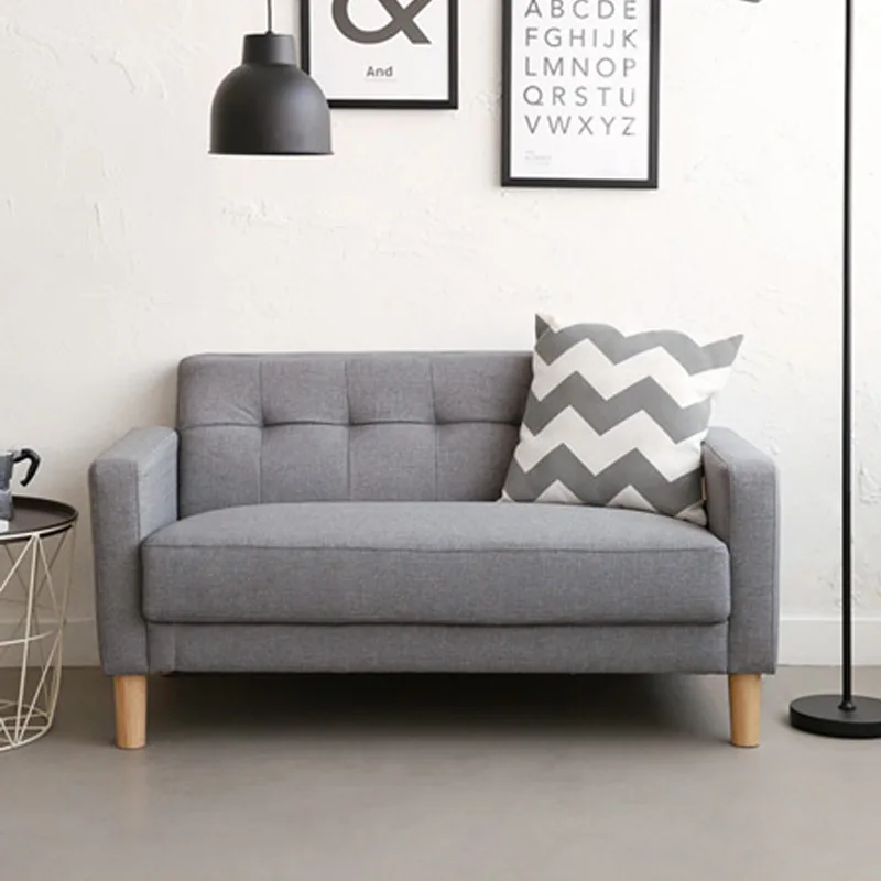 

Aoliviya Official New 120cm Double Sofa Small Apartment 1.2 M Two-Person Mini Balcony Simple Economical Fabric Small Sofa Mo