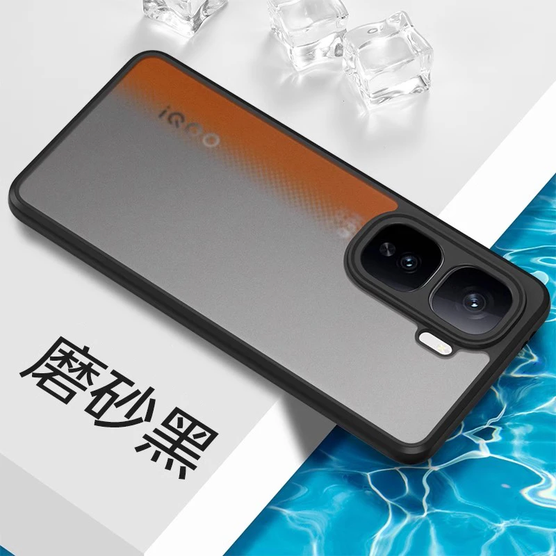 Фото Противоударный чехол для VIVO IQOO NEO 10 Pro, прозрачная задняя крышка из ПК, мягкая рамка из ТПУ, защитный чехол для камеры, принципиально №2