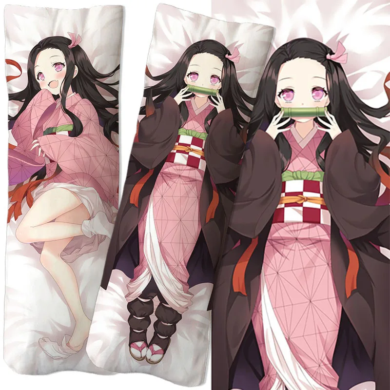 

japenese loli Demon Slayer anime pillow cover cosplay hugging haikyuu body pillow case dakimakura pillow cover fall decorations