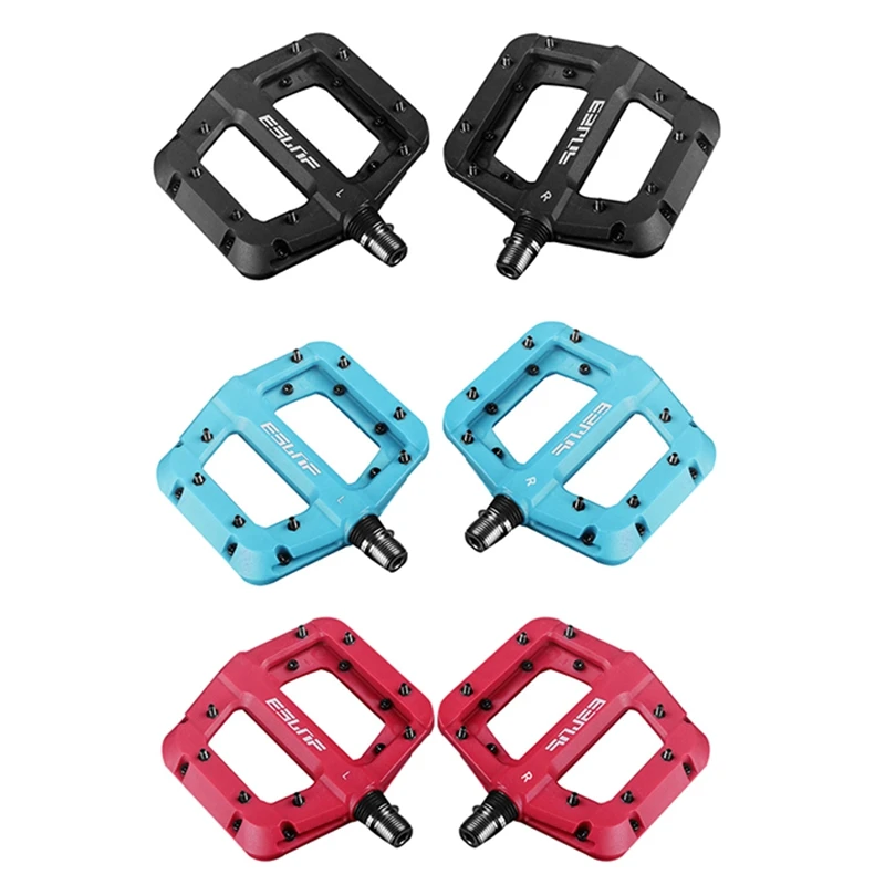 

Велосипедные педали ESLNF, ультралегкие уплотнительные подшипники, нейлоновые прочные широкие педали, запчасти для велосипеда