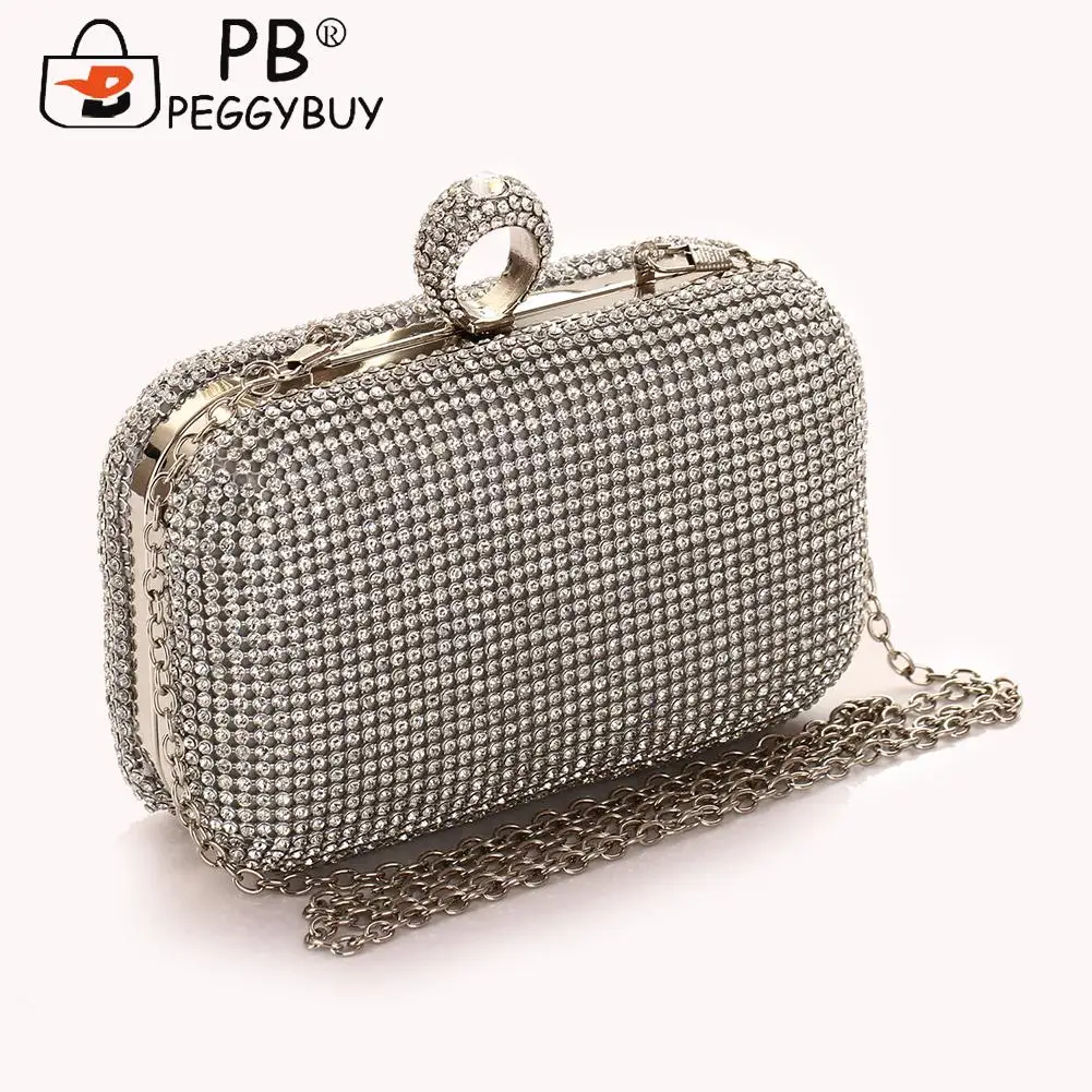 

Evening Clutch Bags Diamond-Studded Evening Bag with Chain Shoulder Bag Women Handbags Wallets for Wedding Clutch