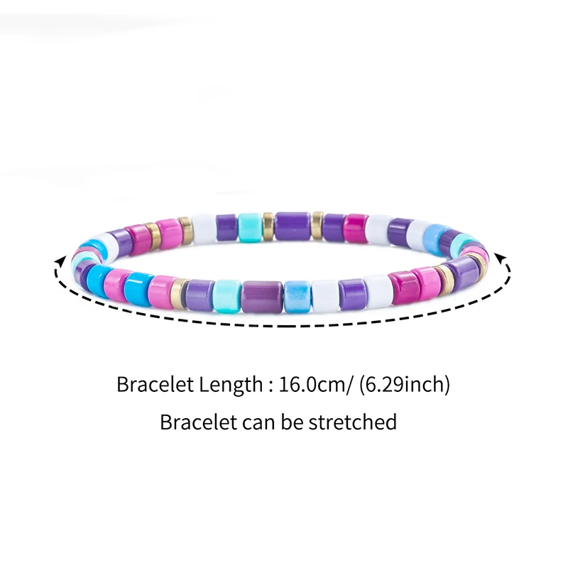 Летние браслеты из полимерной глины с бисером для серфинга | Браслеты