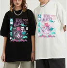 Мужская футболка в стиле Харадзюку YF Neko Mancer, футболка в стиле хип-хоп большого размера d, унисекс, хлопковая футболка стандартного размера, мужские летние черные топы с коротким рукавом, футболки