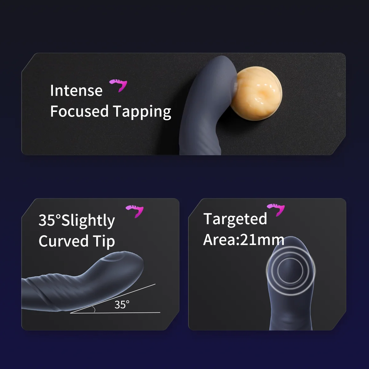 Двойной анальный вибратор Jissbon