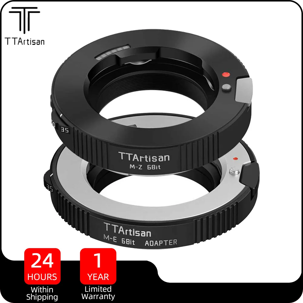 

TTArtisan M-E 6Bit Lens Adapter Ring for Leica M-mount Lens to Sony E Mount a6300 a6500 M-Z For Nikon Z Mount Camera Z50 Z6 Z30