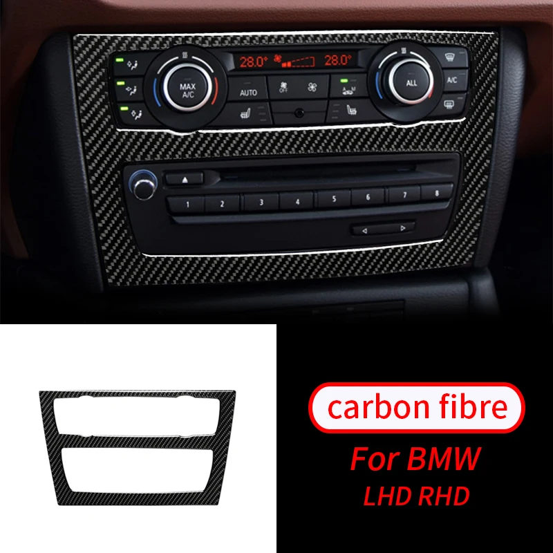 

Real Carbon Fiber Inner Middle Console Panel Decoration Trim Cover For BMW X1 E84 10-15