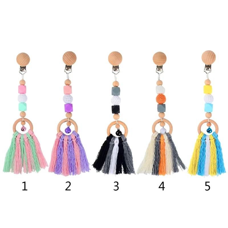 

Baby Stroller Pendant Rattle Colorful Tassel Pram Clip Crib Nursing Teething Toy Newborn Infants Teether Shower Gift