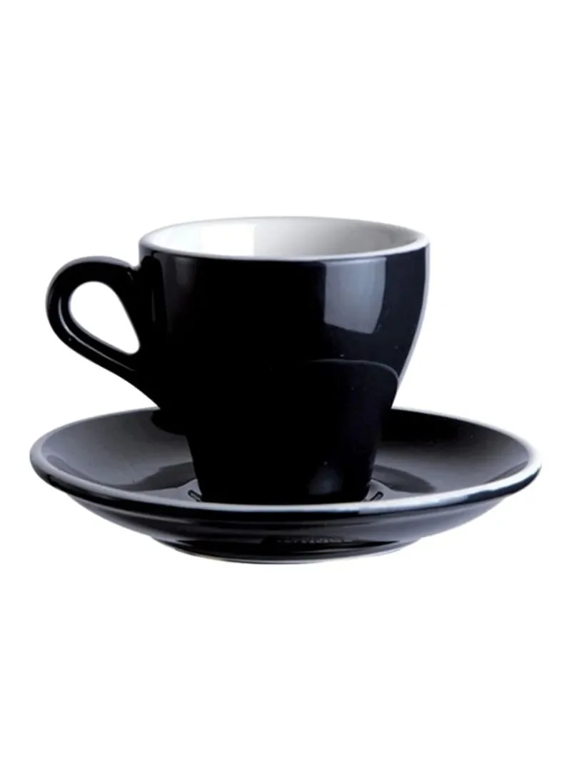 

Sharpdo 180ml Coloured Glaze Coffee Cup and Saucer