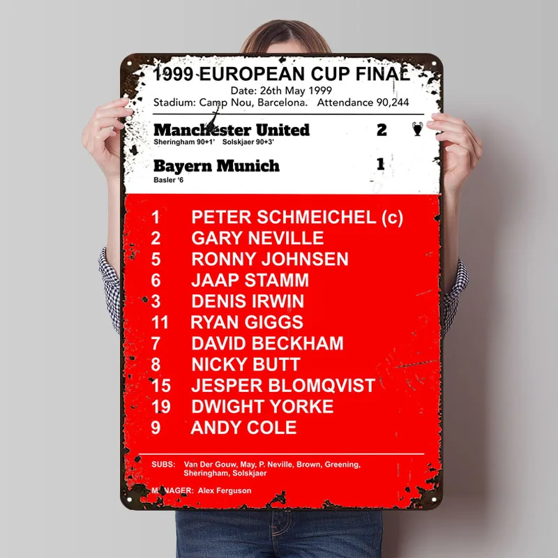 

Металлический плакат Manchester United