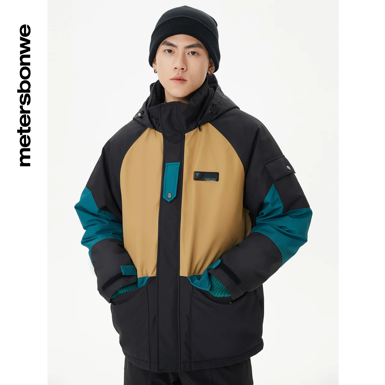 Metersbonwe Hooded Down Jacket Men Winter New Warm Long Down Coat Anti-snow Winter Jacket Fashion Outerwear Thick Winter Outcoat