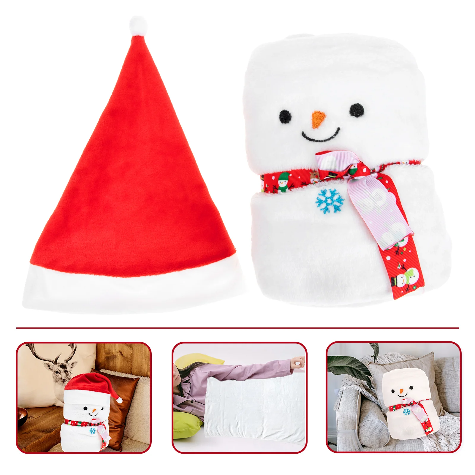 

Blanket Throw Christmas Soft Office Couch Flannel Holiday Kids Children Blankets Decorative Bed Warm Sofa Milestone Monthly