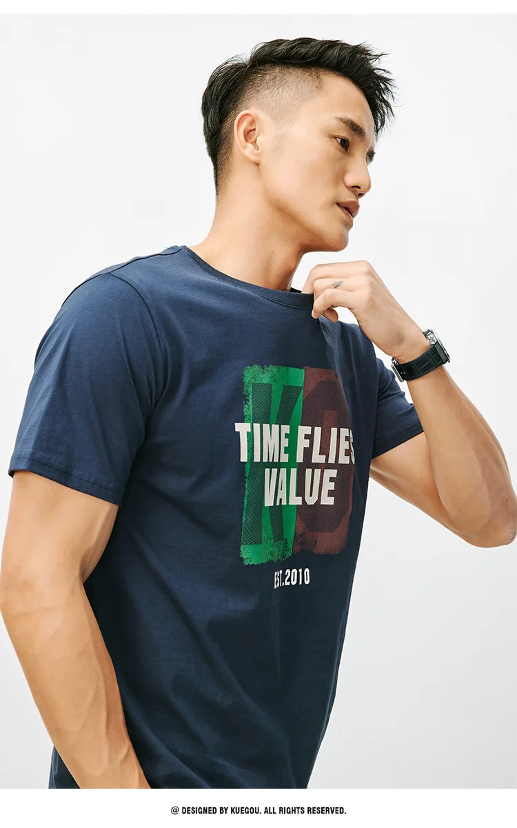 

J7478 Men's round neck Casual Short Sleeve T-Shirt.