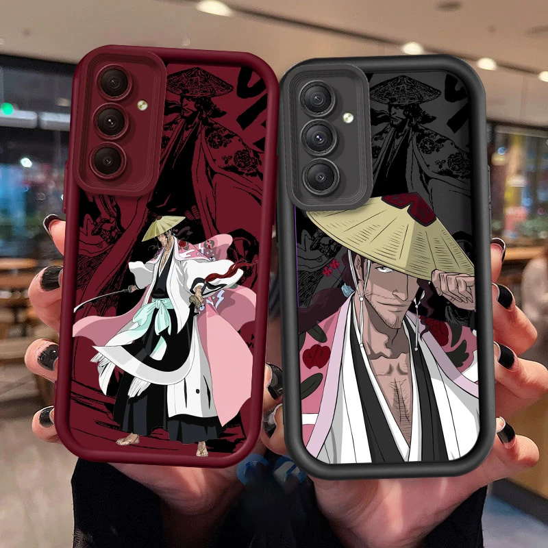 B-Bleach KKyoraku SShunsui для Samsung A73 A71 A54 A53 A52 A51 A33 A32 A21S A14 A13 A12 A03 A04 A05 5G Лестница глаз Мягкая