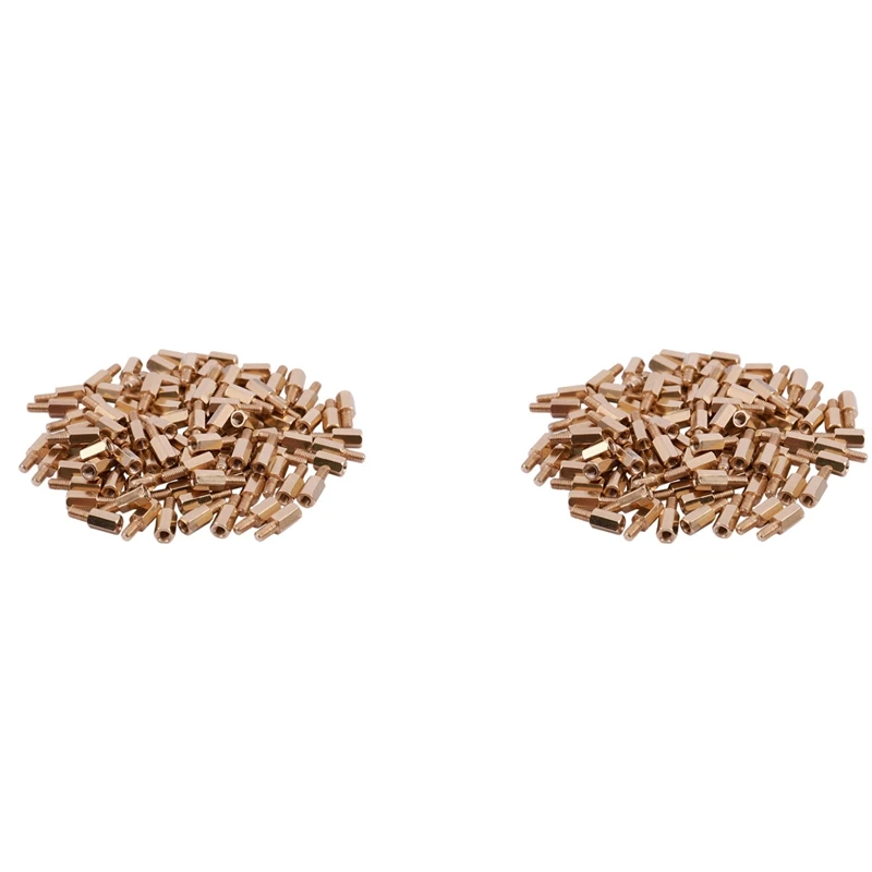 

200 Pcs M3 Male Female Brass Hex Stand-Off PCB Spacer Pillar 8Mm