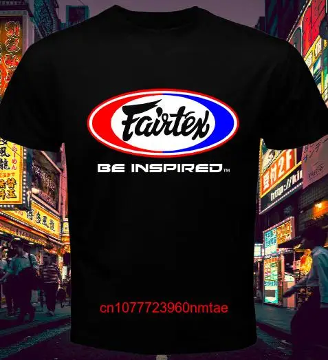 Новая футболка FAIRTEX с логотипом BE INSPIRE Мужская черная американского размера от S