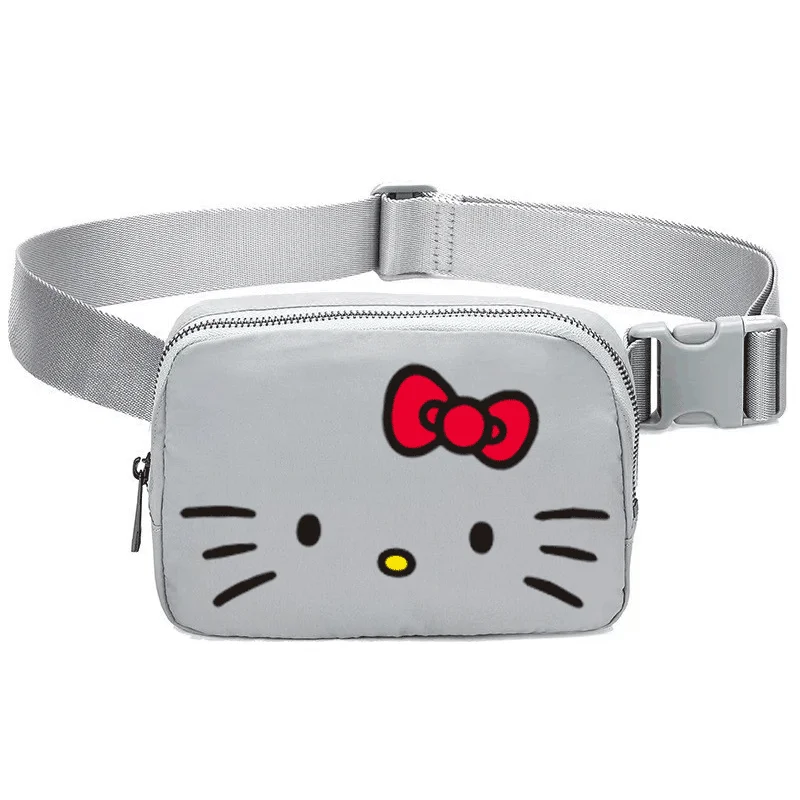 Sanrio Hellokitty Summer Cute Goddess Sports Chest Bag Waist Bag Mobile Coin Purse Phone Case handbags shoulder bag pink