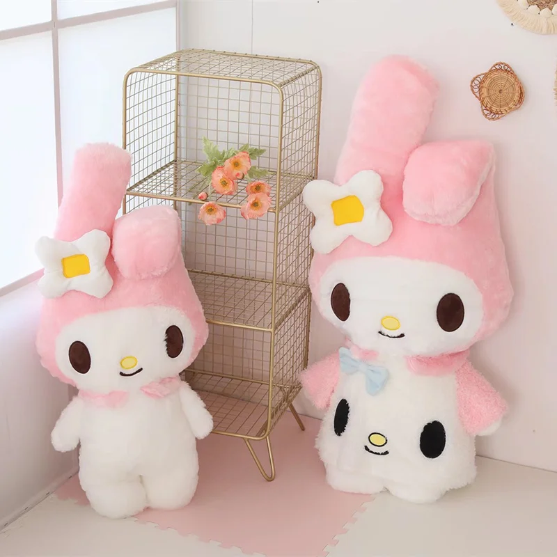 

50cm~100cm Sanrio Kawaii Melody Plush Toys Stuffed Dolls Bay Window Cushion Cute Home Sofa Decora Pillow Lovely For Kids Gift
