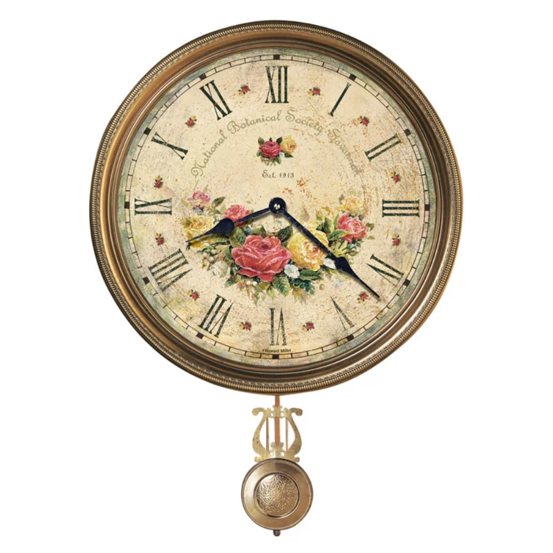 

Howard Miller 620440 21" X 15" Savannah Botanical Vii Brass Analog Wall Mounted - Brass