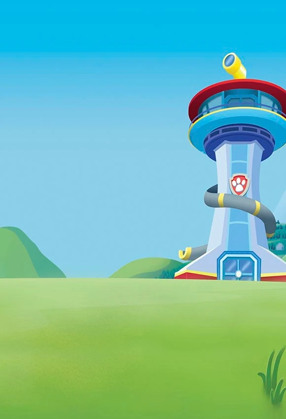 

5X7 футов Персонализированная мультяшная собака башня с днем рождения когти Фотофон на заказ Виниловый фон 220 см X 150 см