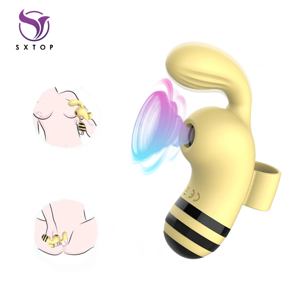 Силиконовый вибратор в форме пчелы для орального секса |