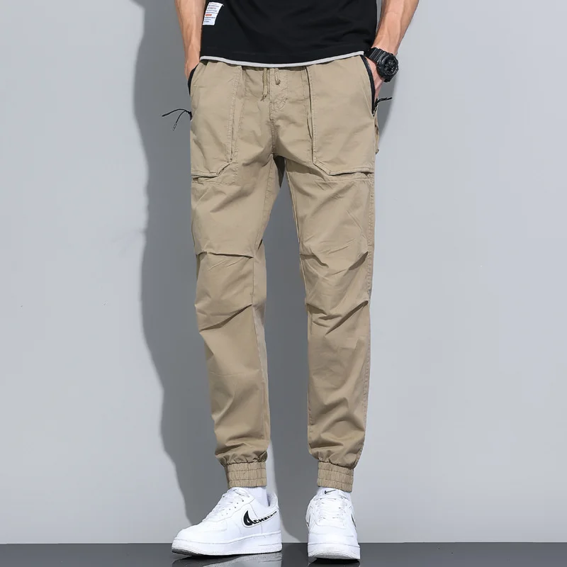 

Men's Ankle-Length Pants Sweatpants 2022 New Spring Joggers Pants Casual Fashion Cargo Pant Male Elastic Waist High Quality