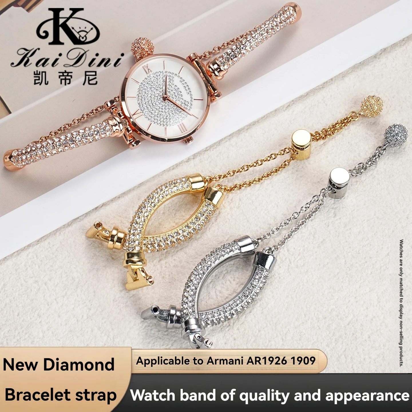 Фото Ремешок для часов из нержавеющей стали для Armani AR1908 AR1909 AR1926 AR1925 AR11244 ремешок для часов 14 мм женский женский металлический браслет на запястье №1