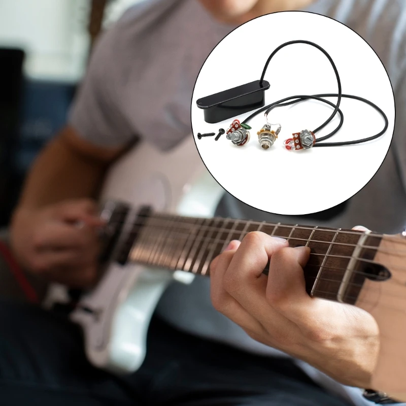 Предварительно проводной гитарный звукосниматель с регулятором громкости
