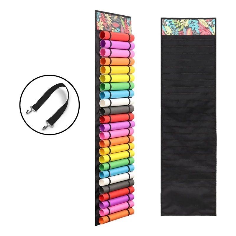 

Vinyl Roll Holder Hanging Bag Vinyl Roll Storage Rack Vinyl Storage Organizer Hanging Pocket Behind The Door