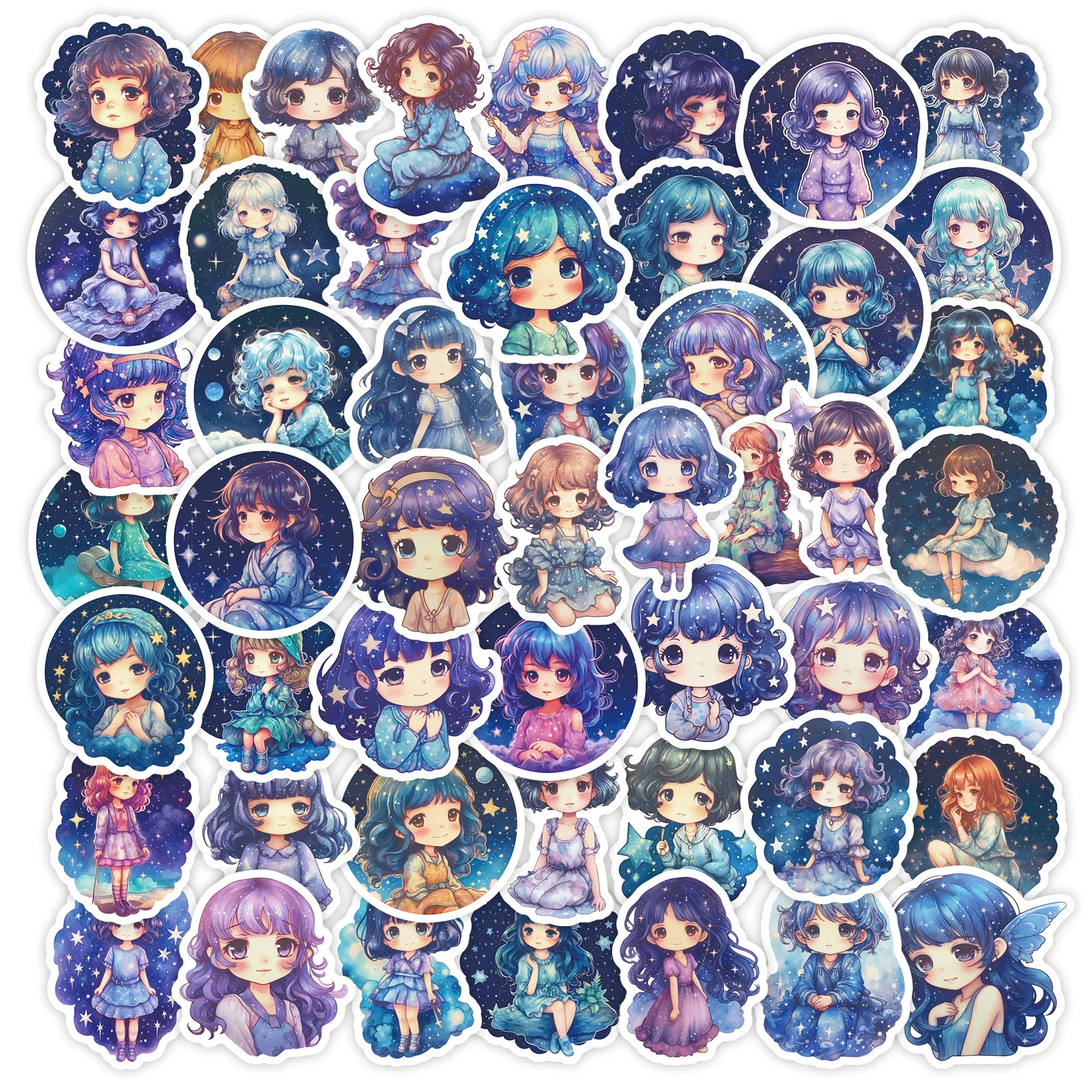 10/30/50 шт. детские наклейки звездное небо