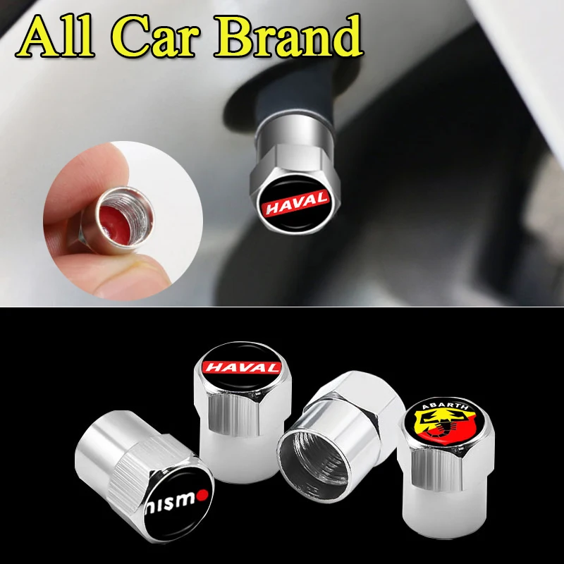 

4Pcs Car Logo Tire Metal Dust Proof Airtight Valve Cap Car Goods For Buick Accessories Encore Envision GL8 Lacrosse Regal Verano