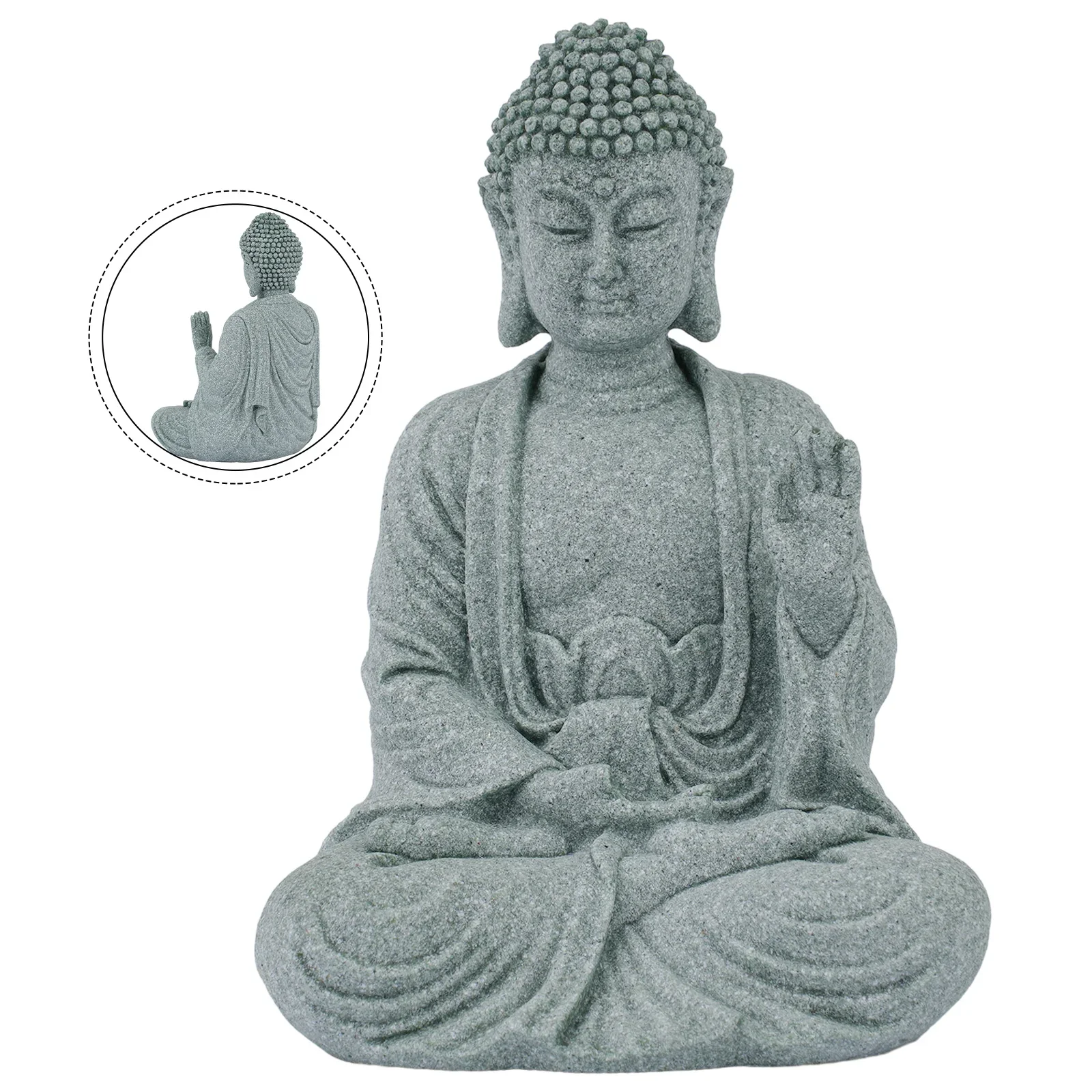Статуя Будды Природа Песчаник Фэншуй Скульптура Статуэтка Домашний