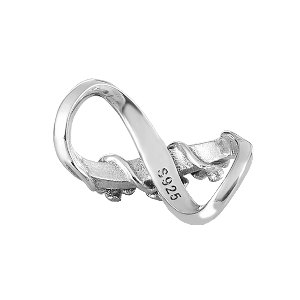ChimS-Bracelet et collier en argent 925 pour femme, symboles de la personnalité, perles de charme en diamant, adapté au bricolage, personnalité exécutive, cadeau de fête 2