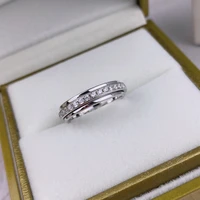 925 sterling silver female classic white ring finger light zircon excellent elegant wedding ring for women girl fashion jewelry