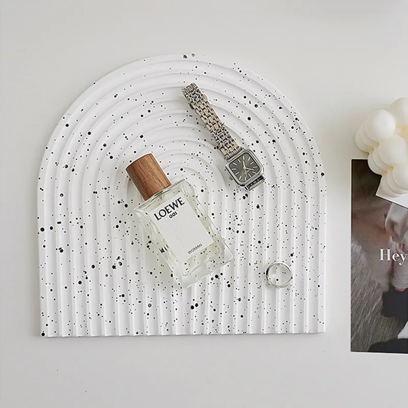 

Wave Textured Tray Small Items Storage Props Photographie Food Showcase Shoot Accessories Studio Photo Background Photography