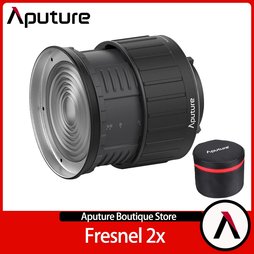 Aputure Fresnel 2x светильник modif Dual Lens Design 12-40 градусов Smooth Spot to Flood для LS C120d II Bowen Mount
