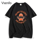 Футболка с изображением железного карта пальмы из хлопка для мужчин и женщин