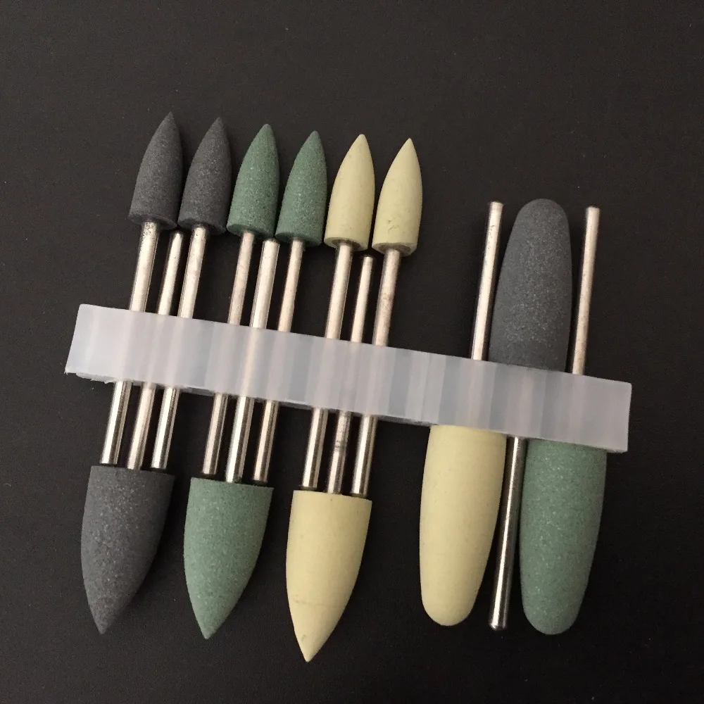 12 шт./компл. силиконовая полировальная головка для стоматологической