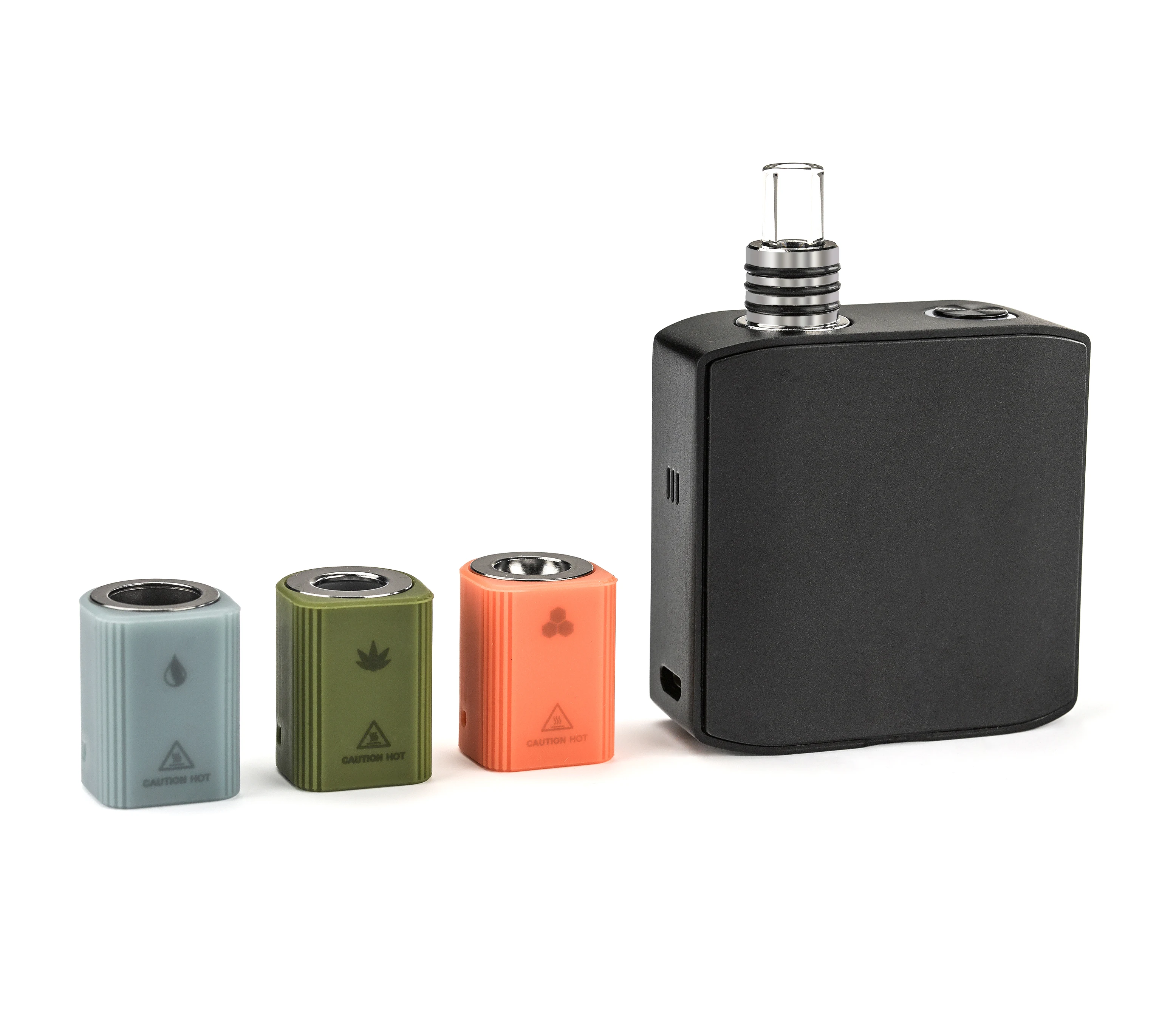 TRIO III built for dry herb CBD oils wax 3-in-1 TC Vaporizer Replaceable Coil removable18350 Battery Vape Kit vs sxk billet box