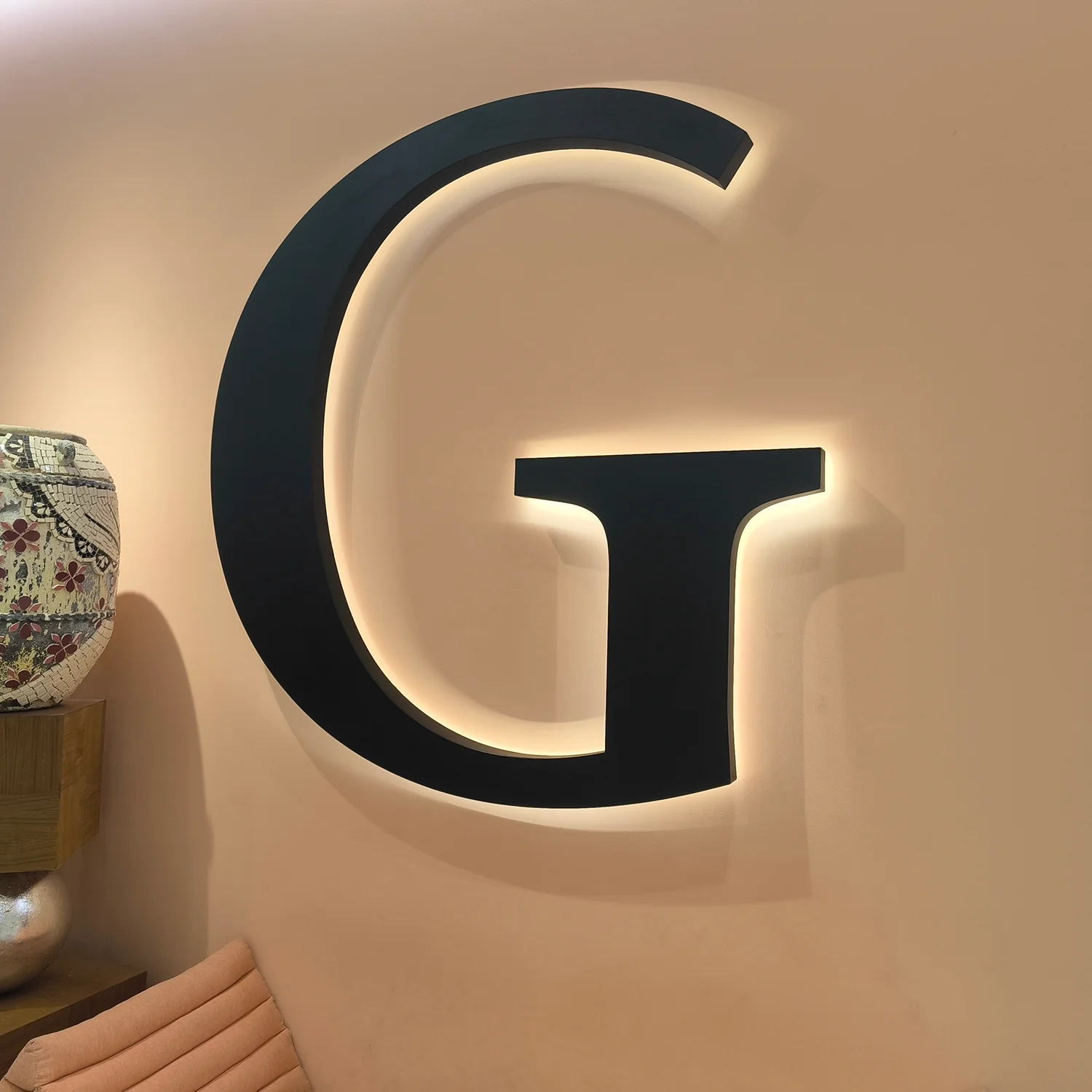 Фото Бизнес-вывески с подсветкой, Знак стоматологической клиники, 3D-металлический знак, Светодиодные вывески с подсветкой, Таблички с логотипом на открытом воздухе, Металлический знак витрины магазина, №3