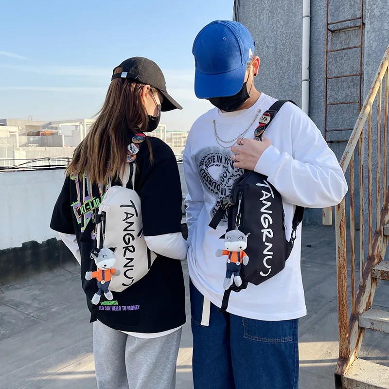 Single Shoulder Crossbody Bag Men's And Women's Sports Leisure Chest Bag Simple Lightweight Multi-functional Fashion Men's Small