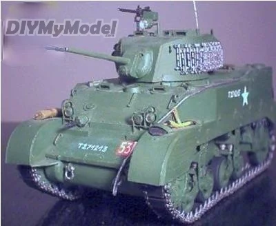 DIYMyModeI M5A1 stuartvi (Стюарт) светильник бак DIY ручной работы Бумага модель комплект
