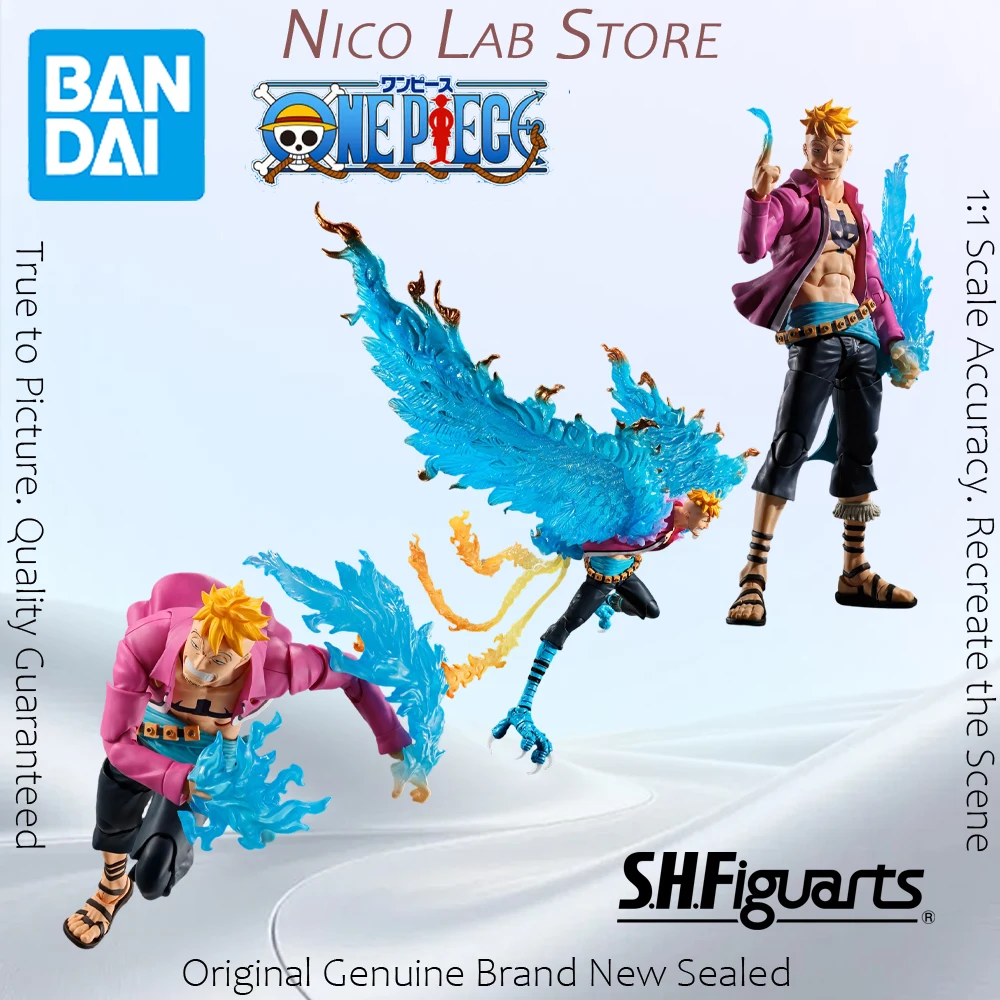 Фото В наличии: Фигурка BANDAI SHFiguarts One Piece Marineford Marco, аниме-модель, коллекционная игрушка №1