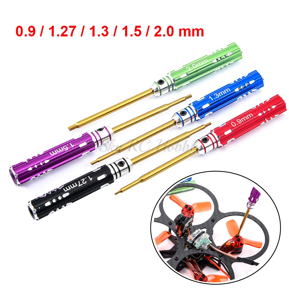 Отвертка шестигранная 5 шт./лот 0 9/1 27/1 3/1 мм Набор отверток для 2 Axial SCX24 TRX Tamiya