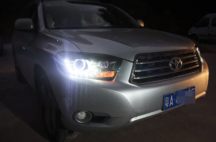 Автомобильный бампер фонарь для Toyota фара highlander 2008 ~ Y аксессуары автомобиля HID xenon