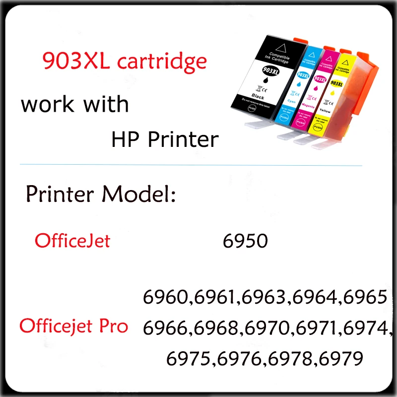 Vilaxh для HP 903 903XL 907 принтера OfficeJet Pro 6950/6960/6961/6970/6971 все в одном