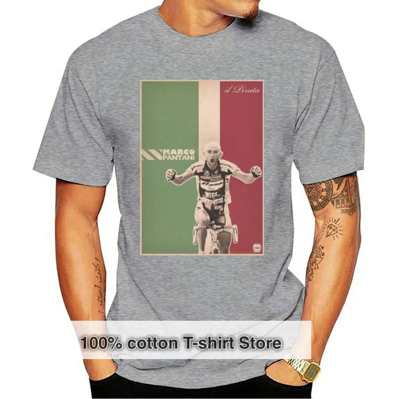 

T-Shirt Maglia Marco Pantani Ciclismo Campione Il Pirata Cesenatico 3 S-M-L-Xl Tee Shirt