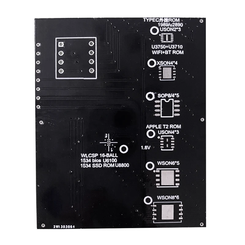 

New T2 Chip Read And Write Bios Socket For Macbook Air T2 Ssd Rom Typec Rom Holder
