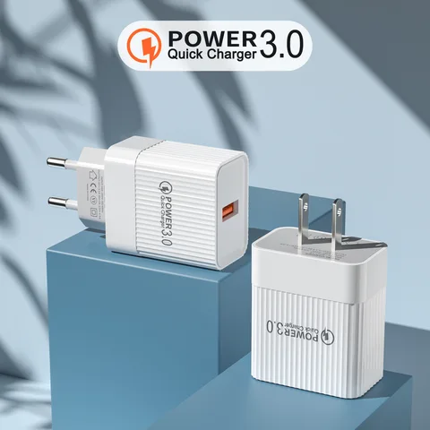 Настенный Адаптер Быстрой Зарядки 20 Вт Quick Charge 3.0 Портативное USB-зарядное Устройство Для iPhone 15/14 Samsung Xiaomi ...