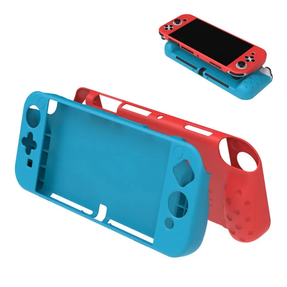 

TNS-1135 Protective Skin Anti-scratch Anti-impact Soft Game Controller Integrated Protective Case for Nintendo Switch OLED